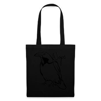 Grumpy Crow Raven Tree Ravens Crows - Tote Bag - black - Front