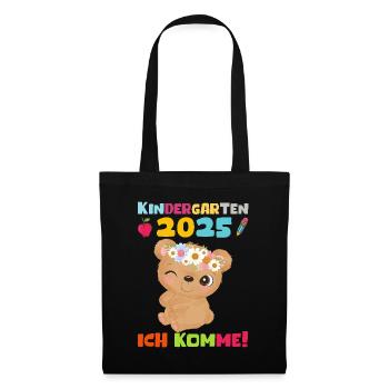 kiKindergarten 2025 Kids Gift Kita 2025 Décoration - Sac en tissu - noir - Devant
