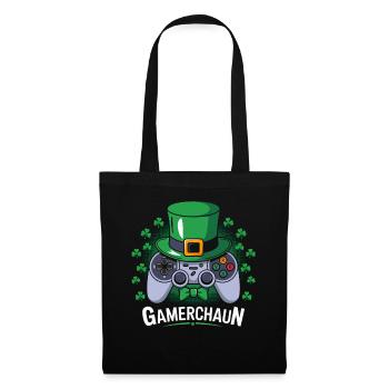 Gamerchaun Shamrock St Patrick's Day Leprechaun - Tote Bag - black - Front