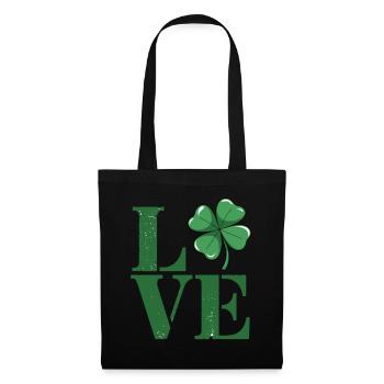 Shamrock Love St. Patrick's Day Irish Pride kids - Stoffbeutel - Schwarz - Vorne