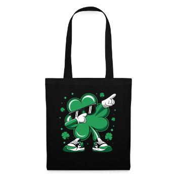 Dabbing Shamrock St Patrick's Day Dab Dance kids - Stoffbeutel - Schwarz - Vorne