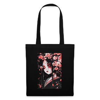 Horror Anime Manga Japan Japanese Creepy Kawaii - Tote Bag - black - Front