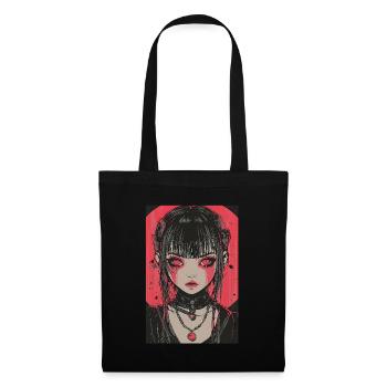 Horror Anime Manga Japan Japanese Creepy Kawaii - Tote Bag - black - Front