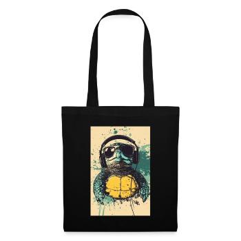 Turtle Headphones Casque Musique - Sac en tissu - noir - Devant