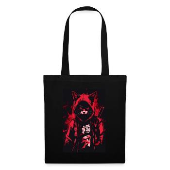Otaku Streetwear Japan Cyberpunk Techwear Anime - Stoffbeutel - Schwarz - Vorne