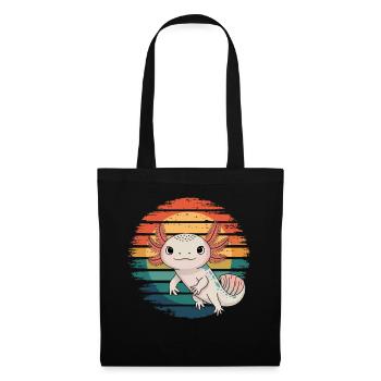Rétro Axolotl Vintage Sunset Axolotl Cadeaux Enfants - Sac en tissu - noir - Devant
