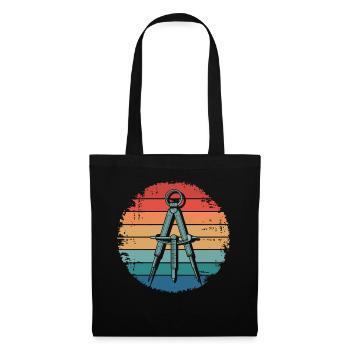 Vintage Architect Compass Architecture Gifts - Tote Bag - black - Front