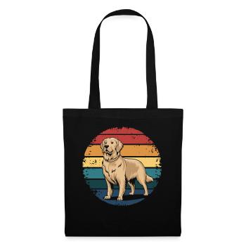 Retro Vintage Golden Retriever Dog Lover Gifts - Stoffbeutel - Schwarz - Vorne