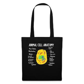Anatomy Of Animal Cell Biology Biologist Science - Stoffbeutel - Schwarz - Vorne