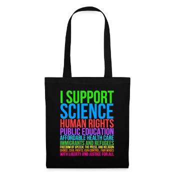 I Support Science - Tote Bag - black - Front