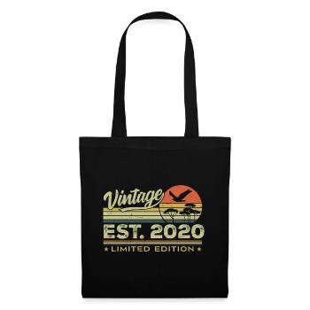 Vintage 2020 Fantastisch seit 2020 Geschenk 2020 Retro - Stoffbeutel - Schwarz - Vorne