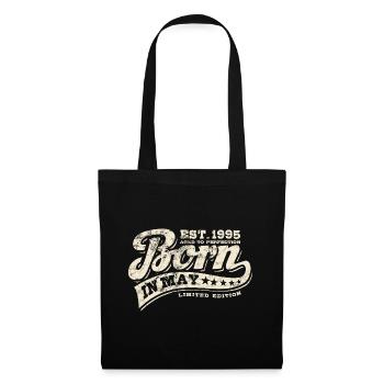 Born in May 1995 - Geburtstag - Geschenk - Stoffbeutel - Schwarz - Vorne