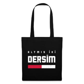 Dersim 62 Türkei Turkiye Geschenk Urlaub TR Türk - Stoffbeutel - Schwarz - Vorne