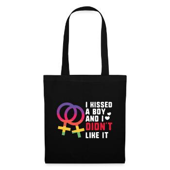 I KISSED A BOY AND I DIDNT LIKE IT / Lesbian, CSD - Tote Bag - black - Front