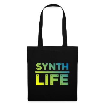 Synth Life Blue Yellow Rework - Tote Bag - black - Front