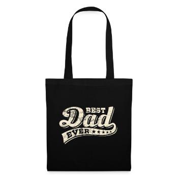 Meilleur papa de tous les temps - Meilleur papa - Fête des pères - Sac en tissu - noir - Devant