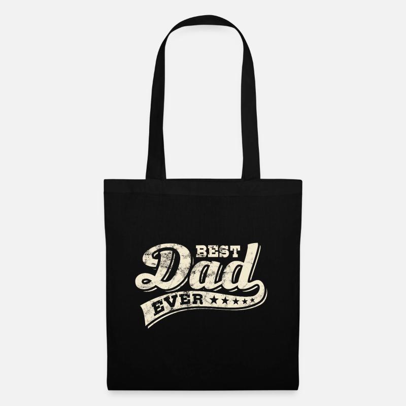 Best Dad ever - Bester Papa - Vatertag - Stoffbeutel - Schwarz