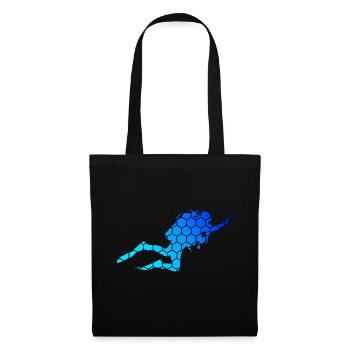 Plongeur plongeur Plongeurs plongée sous-marine Plongée sous-marine - Sac en tissu - noir - Devant