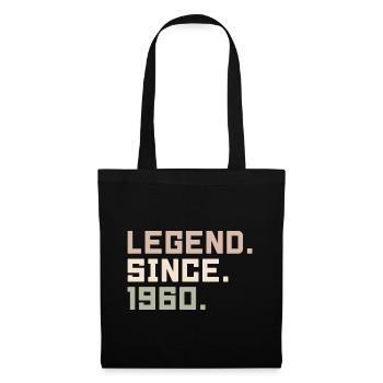 Legenden wurden im 1960 geboren Geschenkideen 1960 - Stoffbeutel - Schwarz - Vorne
