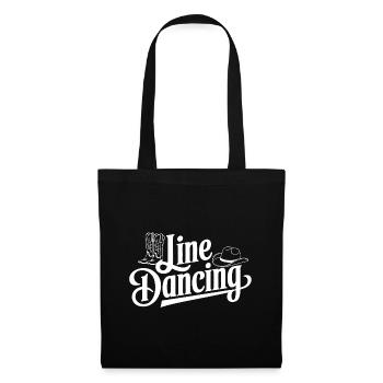 Line Dancing Country Dance - Line Dance Tanzen - Stoffbeutel - Schwarz - Vorne