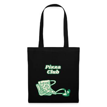 Pizza Club Fun Design for Pizza Lovers - Stoffbeutel - Schwarz - Vorne