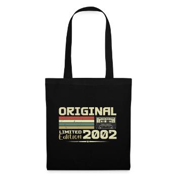 Rétro 2002 Cadeau Anniversaire Né en 2002 Original - Sac en tissu - noir - Devant