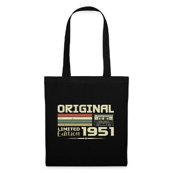 Retro 1951 Birthday Gift Born in 1951 Original - Tote Bag - black - Front