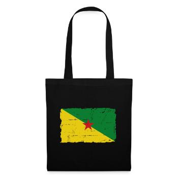 French Guiana Flag - Flag of French Guiana - Tote Bag - black - Front