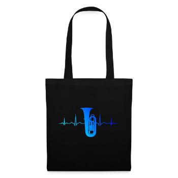 Women's Tuba Brass Music Tuba Player Men Tuba Playing - Tote Bag - black - Front