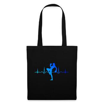 Kickboxing féminin Boxe masculine Kickboxing - Sac en tissu - noir - Devant