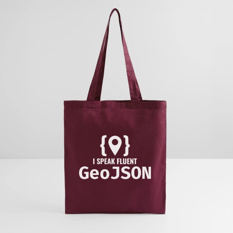 GeoJSON Developer Coder Programmer GIS Mapping Tote Bag