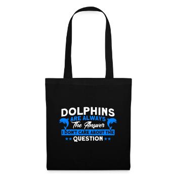 Dolphin Dolphin Lover Animal Dolphins Gift - Tote Bag - black - Front