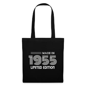 cadeau anniversaire 1955 idée cadeau 1955 - Sac en tissu - noir - Devant