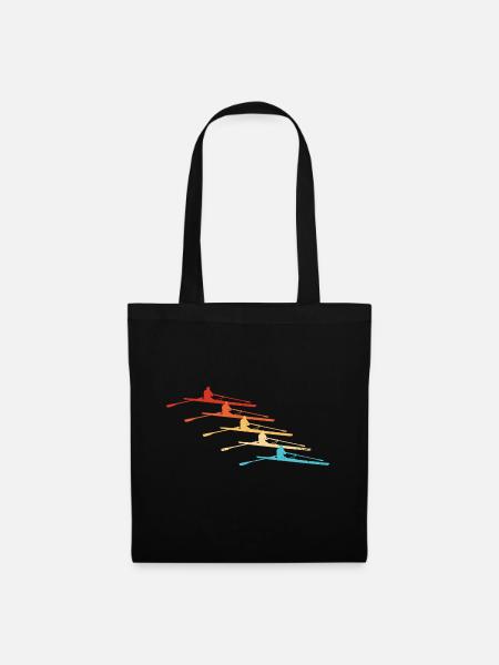 Rowing Damen Ruderer Rudern Herren - Stoffbeutel - Schwarz