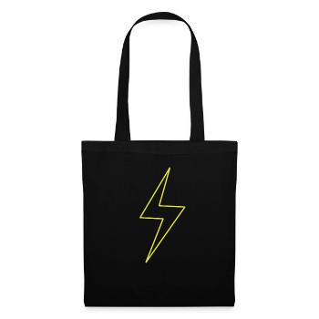 lightning - Tote Bag - black - Front