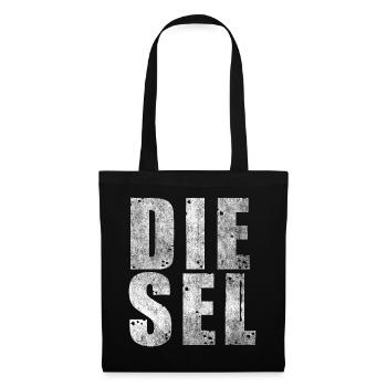 Conception de lettrage diesel pour les conducteurs diesel - Sac en tissu - noir - Devant