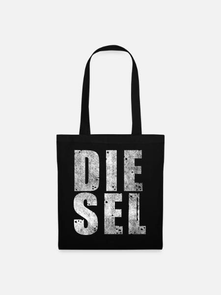 Diesel lettering design for diesel drivers - Tote Bag - black