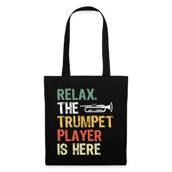 Relax the trumpeter is here - Tote Bag - black - Front