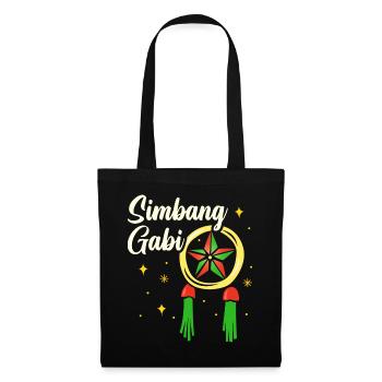 Pinoy Christmas Design für stolze Filipinos - Stoffbeutel - Schwarz - Vorne