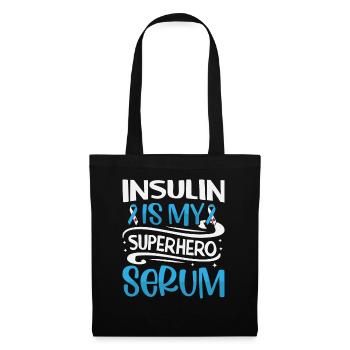 Diabetes Insulin Is My Superhero Serum - Tote Bag - black - Front