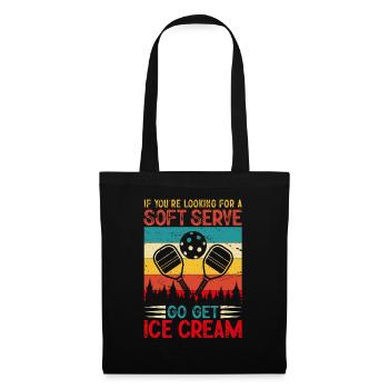 Vous cherchez un service doux ? Allez chercher de la crème glacée ! - Sac en tissu - noir - Devant