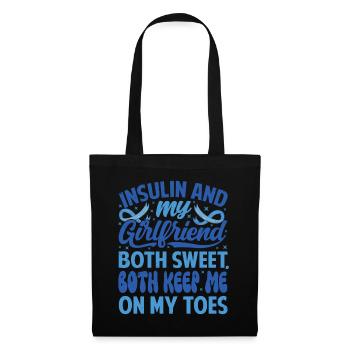 L’insuline et la petite amie sont toutes les deux douces, restent sur mes gardes - Sac en tissu - noir - Devant