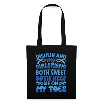 L’insuline et la petite amie sont toutes les deux douces, restent sur mes gardes - Sac en tissu - noir - Devant