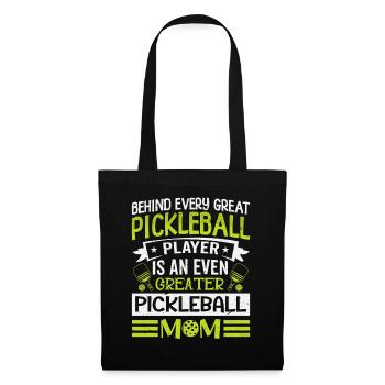 Behind Every Pickleball Player Is A Greater Mom - Tote Bag - black - Front