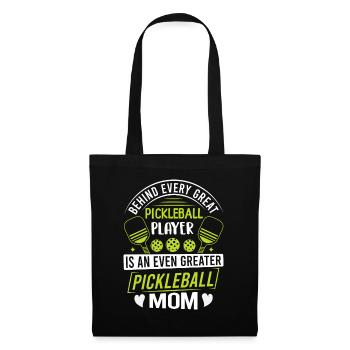 Behind Every Pickleball Player Is A Greater Mom - Tote Bag - black - Front