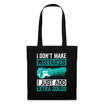 Je ne fais pas d’erreurs, j’ajoute juste des solos supplémentaires - Sac en tissu - noir - Devant