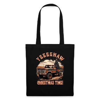 Yeehaw It's Christmas Time – Pick-up truck - Tote Bag - black - Front