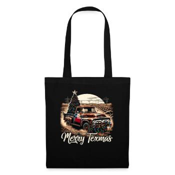 Merry Texmas – Pick-up truck - Tote Bag - black - Front