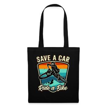 Save A Car - Ride A Bike - Tote Bag - black - Front
