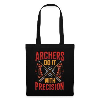 Bogenschütze Mit Präzision Archers With Precision - Stoffbeutel - Schwarz - Vorne